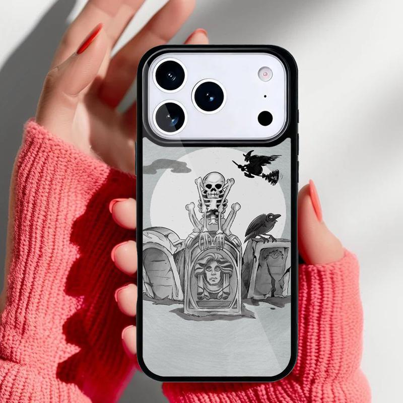 Spooky Skull Funny Dance Skeleton Phone Case for iPhone 17 Air 16e 15 14 13 Pro Max Back Cover for 12 11 Pro Coque