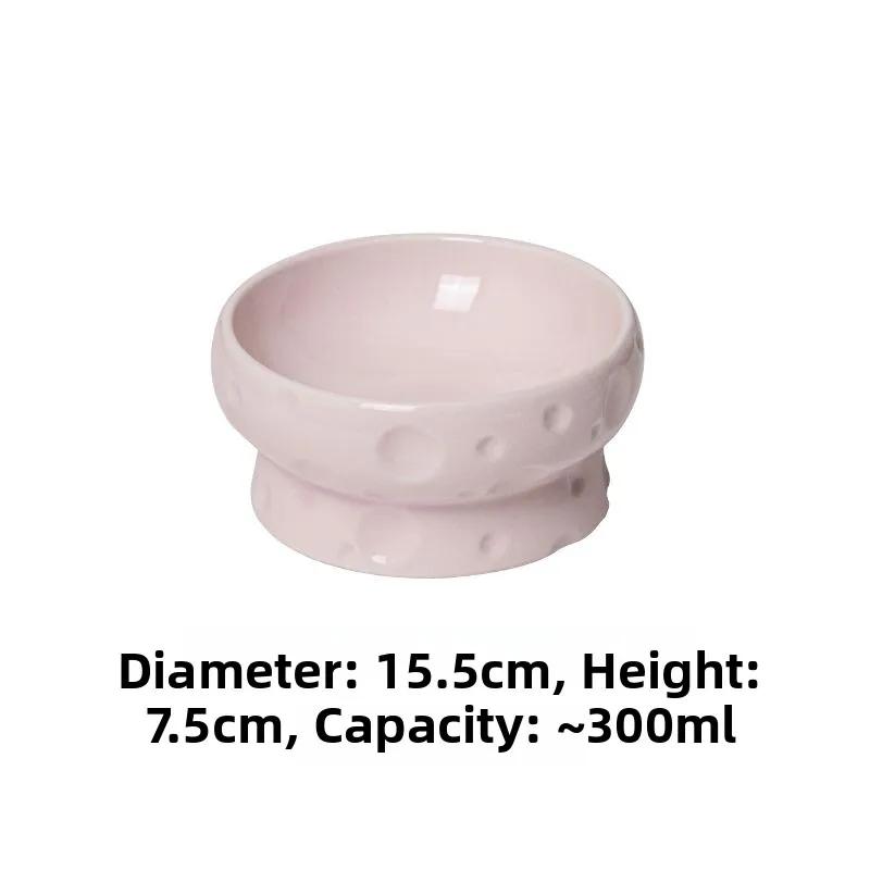

Large DiameterCerc Bowl Dog Bowl Anti-Flip Flat Mouth Protect Cervical Spine Pet Food Pet Water Pet Supplie