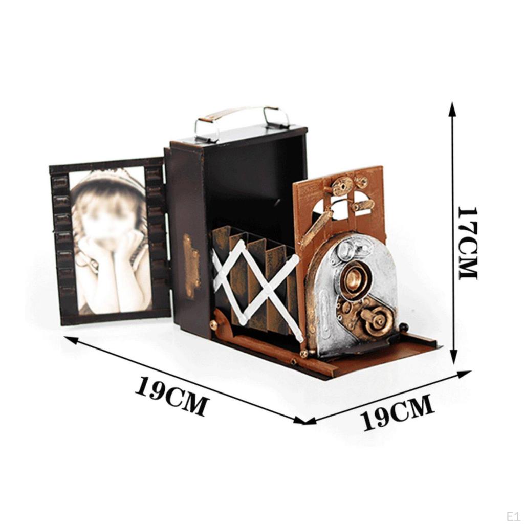 Vintage Camera Model Collectible Retro Display Prop Desktop Decoration Photographer Gifts
