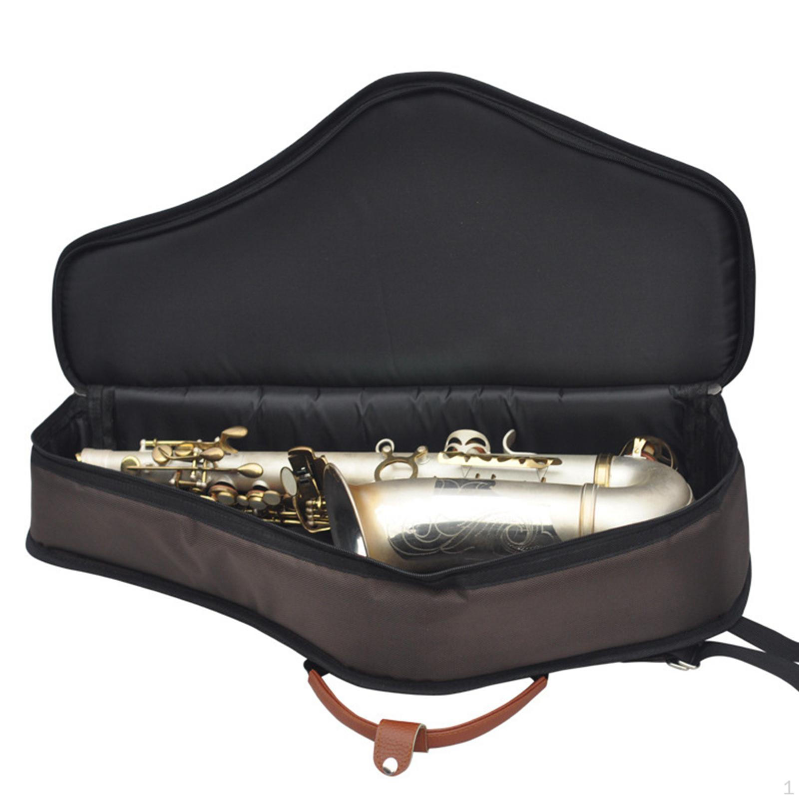 

Оксфордский чехол для хранения саксофона, противоударный регулируемый двойной ремень, ветер кофейный
