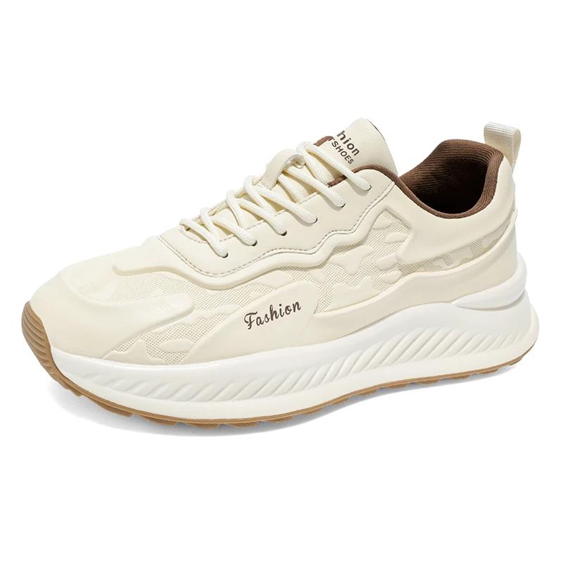 Casual Sports Shoes for Men Spring and Autumn Round-toed Low-top High-quality Versatile and Fashionable Running Shoes