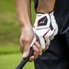 MIZUNO Golf Double Left 5MJML401 Glove, Grip, Men's, Hand, White/Red, 21cm,