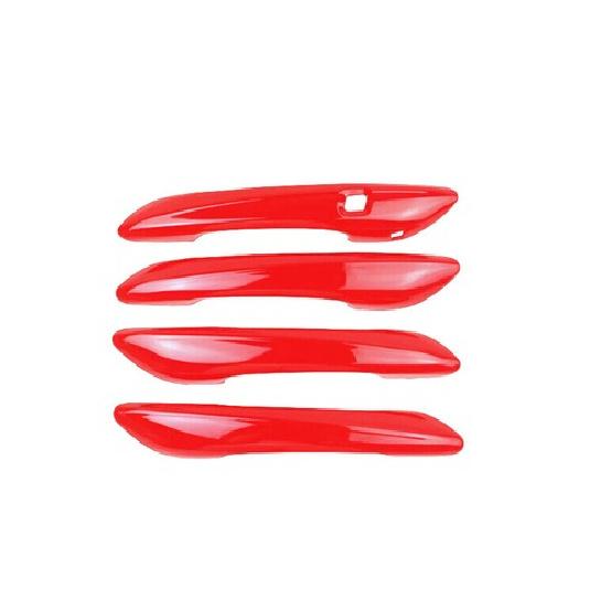 Exterior Side Door Handle Strip Trim 4* For Hyundai Elantra - Bright Red