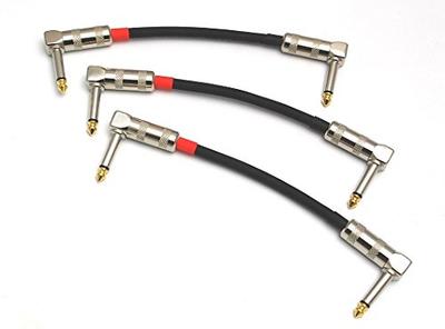 Belden 8412 15cm Patch Cables with L-shaped Plugs (Set of 3)