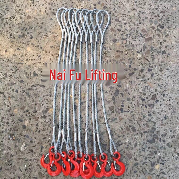 Wire Rope Sling Variants: Pressed Wire Rope, Lifting Hook, Two-Leg, Three-Leg, Four-Leg.