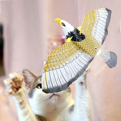 Interaktives Katzenspielzeug mit Vogelmotiv, elektrisch, zum Aufhängen, fliegender Vogel, Katze, lustiger Katzenstab, Fangseil, Hundespielzeug