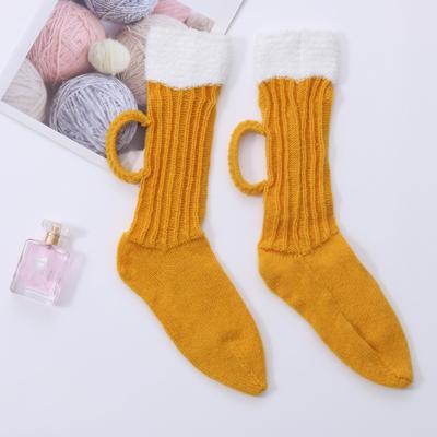 Beer Socks Color Matching Floor Socks To Keep Warm In The Tube Woolen Socks