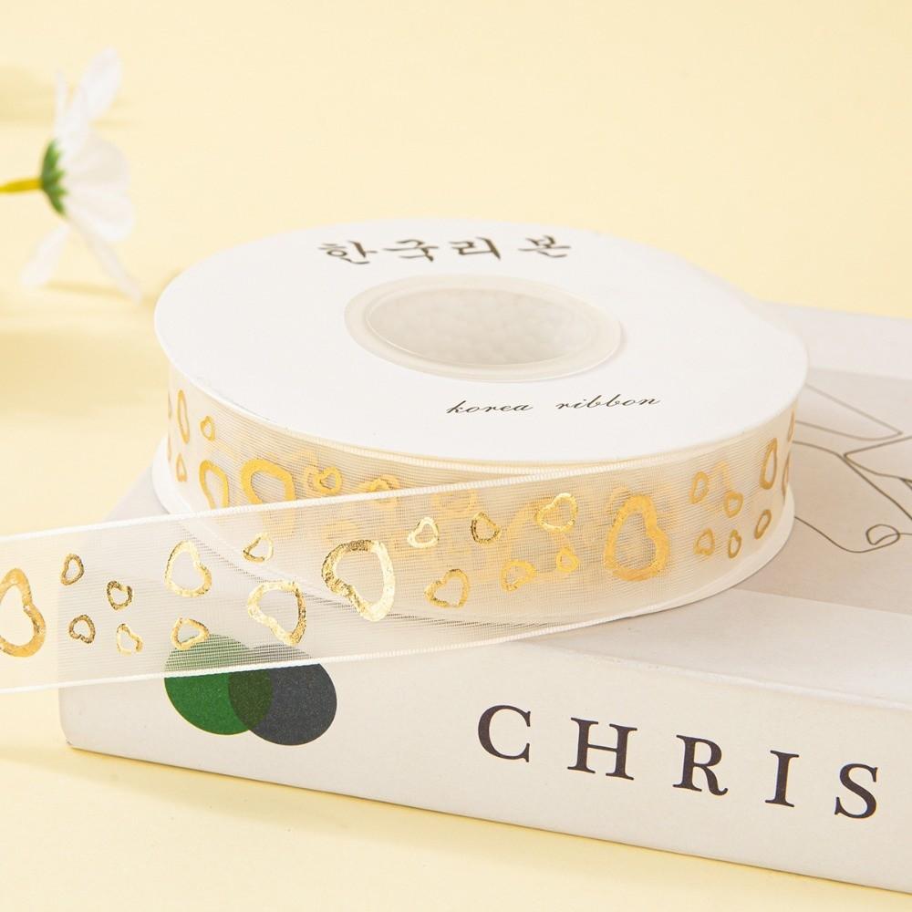 2.5cm 2.5cm Chiffon Ribbon 10 Yards DIY Decor New Tulle Ribbons  Valentine s Day GStar-1Roll