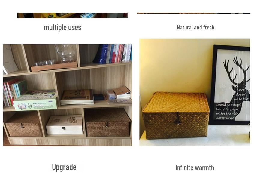 012S Hand-Woven Seagrass Storage & Celebration Box