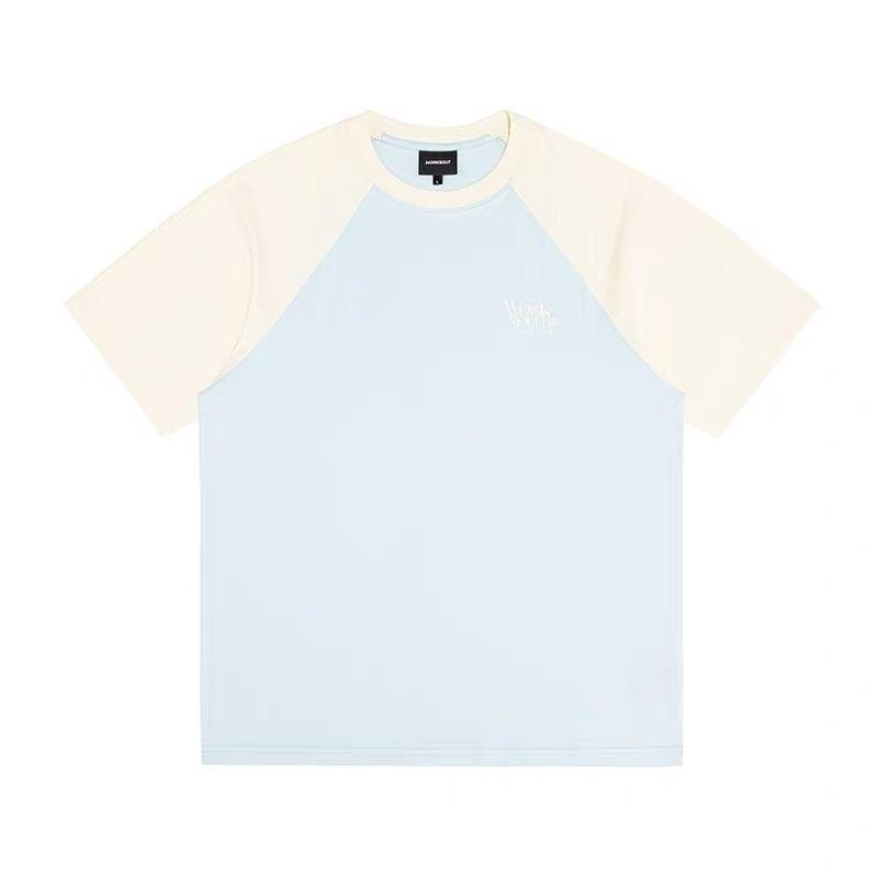 

Women s Retro Cartoon Color Block Raglan T-Shirt - Summer 2025 Design L синий