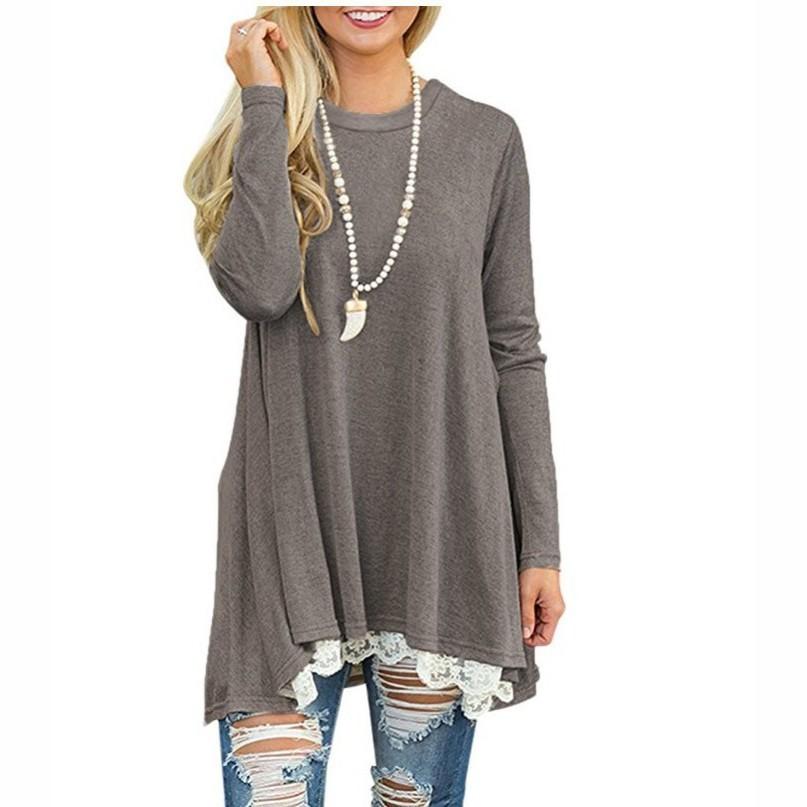 Premium Quality Damen Frhling Minikleid Casual Pullover Dress For Effortless Style