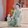 Jingdezhen Handmade Classic Ceramic Beauty Figurine Porcelain Chess Painting Sculpture Home Livingroom Ornament Craft Decoration