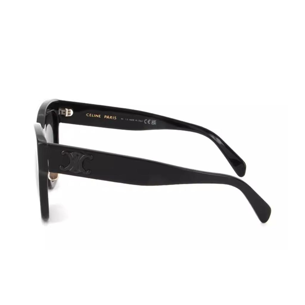 Celine Iconic Leg Strap Irregular Frame Sunglasses Women sunglasses Black CL40253F01A