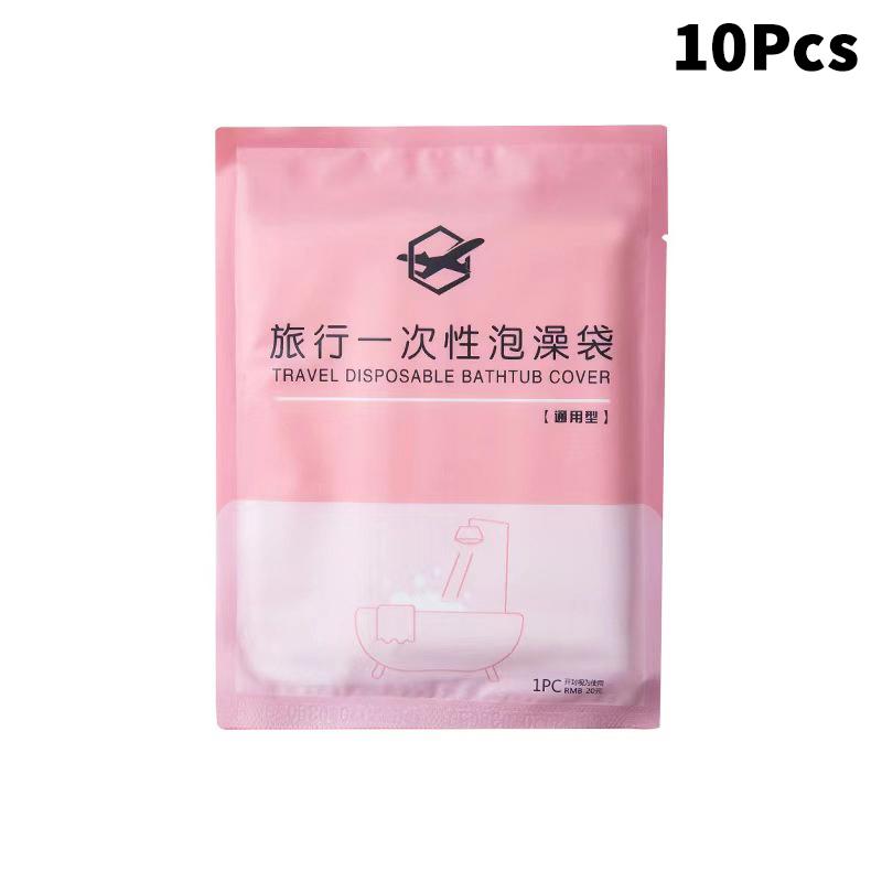 10Pcs Disposable Bathtub Cover Portable Bathtub Liner Oversized Salon Home Travel El Cleaning Anti Dirt Protective Film