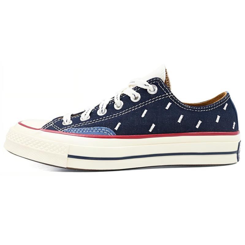 

Converse 1970-е Chuck Taylor All Star 70 Low Джинсовая строчка Низкие парусиновые кеды Унисекс Светло-голубые и белые 37