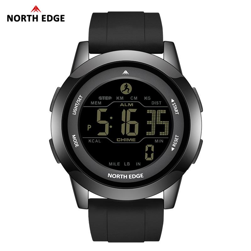 Lory Waterproof Shockproof Smart Pedometer Watch with Alarm and Straight Strap for Men and Women