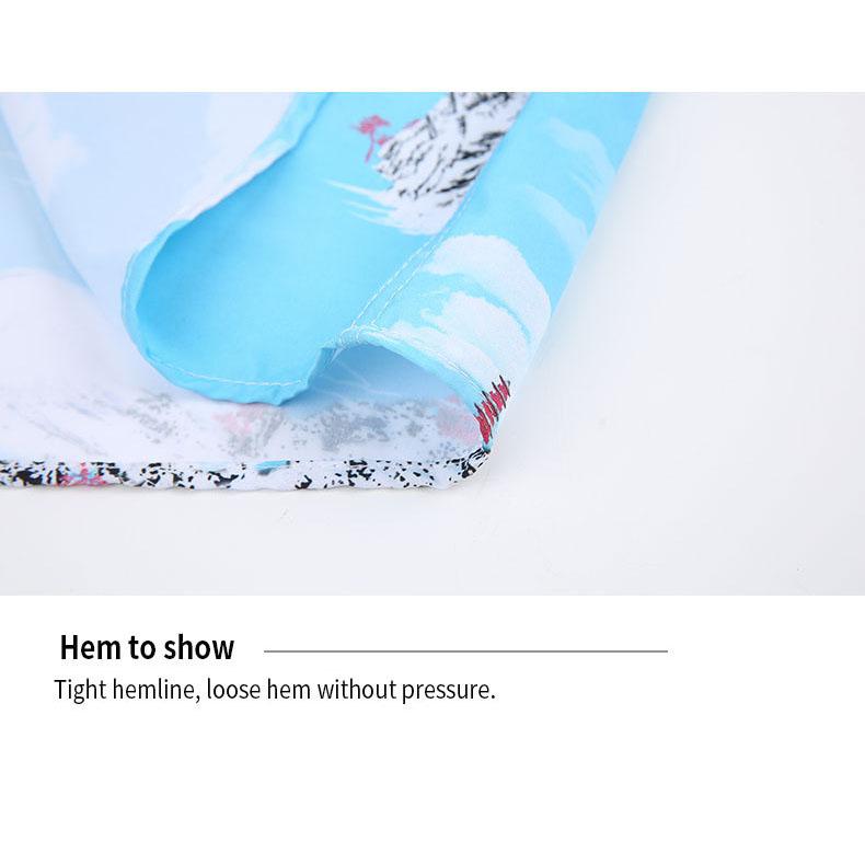 Summer Vintage Printed Shirt Men's Short Sleeve Cuban Collar Shirt Hawaiian Pattern Vintage Trendy Casual Wear Minimalist Fashion Breathable Shirt