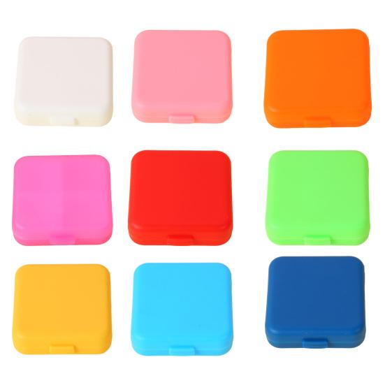 Pill Organizer with Buckle Sealing Design 4 Compartments Dose Management Container Moisture Proof Pill Storage Portable Pill Box for Travel Daily