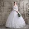Wedding Dress 2022 New One-shoulder Sleeve Bridal Knot Wedding Dress Slimming Wedding Dress