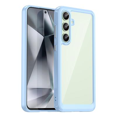 Etui silikonowe z żelową ramką do Samsung Galaxy S24 FE Outer Space Case - niebieski
