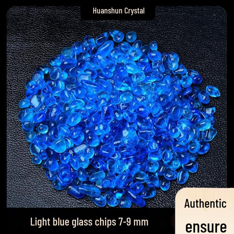 Seven-Color Glazed Crushed Stone Glass for Fish Tanks, Landscaping, Crystal Ornaments, DIY Mandala, and Gemstone Jewelry