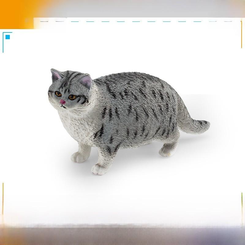 Pvc Orange Cat Grey Cat Model Decor For Home Office Desk And Collectors Display