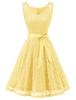 Dressy Star Party with Perfect for Casual Plus XS Women's Spring/Summer Dress, Knee-Length, V-Neck, Sleeveless, Ribbon, Commuting, Dates, Wear,