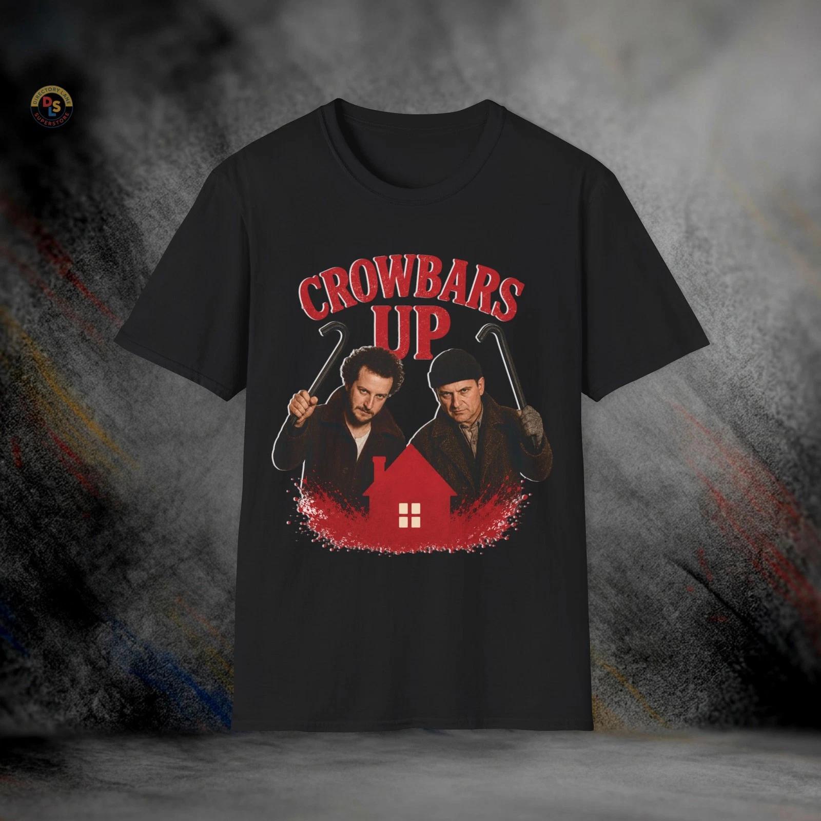 Wet Bandits Crowbars Up Home Alone Harry & Marv T-Shirt | Softstyle Tee XXXL