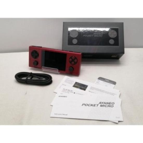 

USED AYANEO Pocket Micro Wi‑Fi Handheld 8GB RAM / 256GB Storage – Retro Gray червоний
