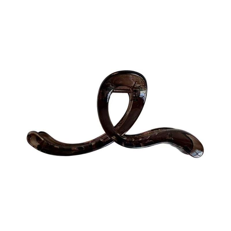Koreanischer Eleganter Kürbisbogen Polka Dot Haarspange - Groß, Cremige Texturierte Hochsteckfrisur-Accessoire