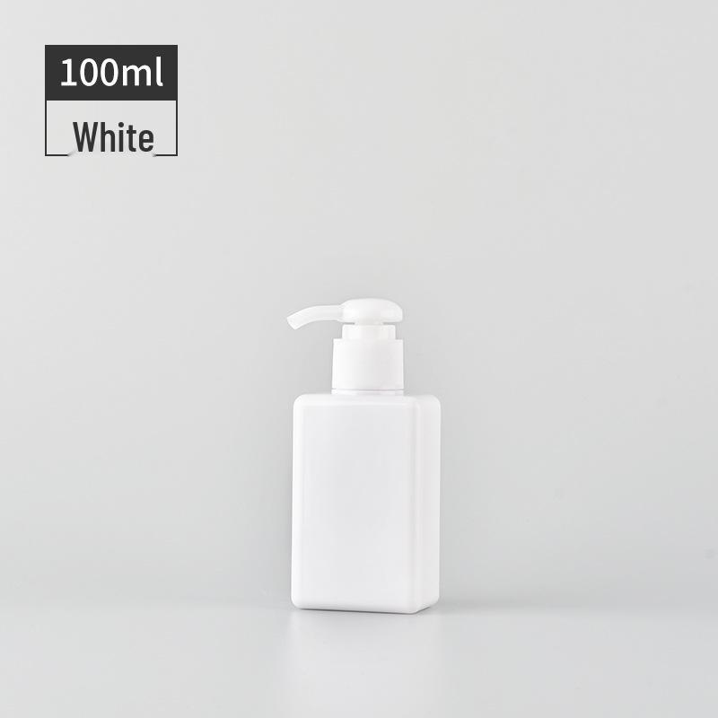 

Yebang 100ml Square Refillable PETG Pump Bottle for Lotion, Facial Cleanser, Sanitizer, and Shower Gel