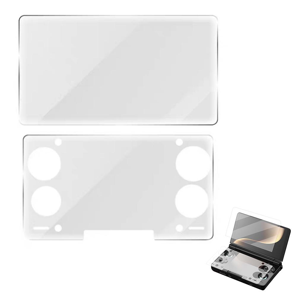 For AYN THOR Tempered Glass Screen Protector Scratch-resistant Film Dual Screen HD Glass Screen Protector Game Accessories