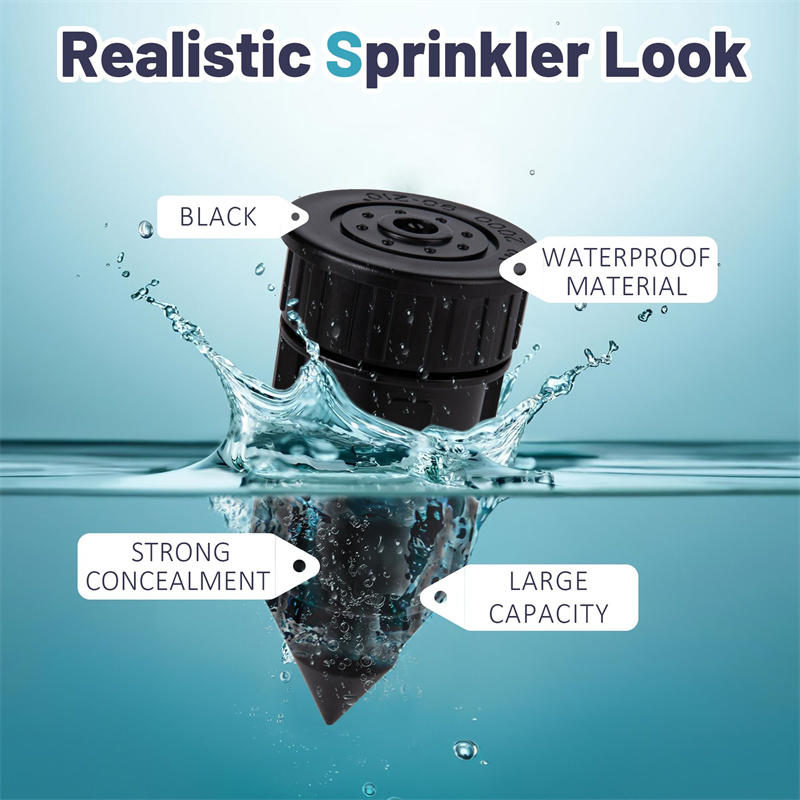 1/2 Peças Esconder Chave Dinheiro Caixa Escondida Cabeça de Aspersor Cofre para Dinheiro Exterior Jardim Quintal Esconder Cofre Estojo Resistente à Água Resistente a Impactos