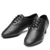 Men's Black Modern Latin Ballroom Dance Shoes for Indoor Practice