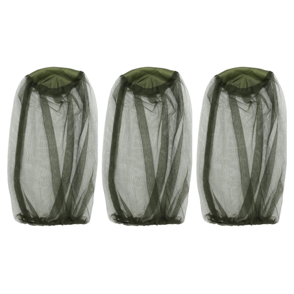 

3 шт. противомоскитная сетка для головы, защитная маска для лица, защитная сетка от комаров и пчел для защиты лица на открытом воздухе