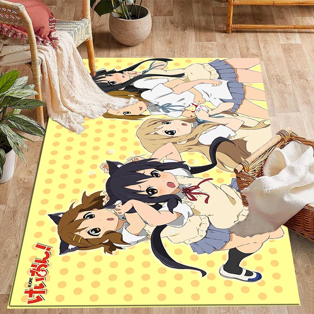 Anime Characters Pose Carpet Suitable for Entryway Study Room Outdoor Dining Room Antislip Carpet Anime Office Decor Best for Christmas