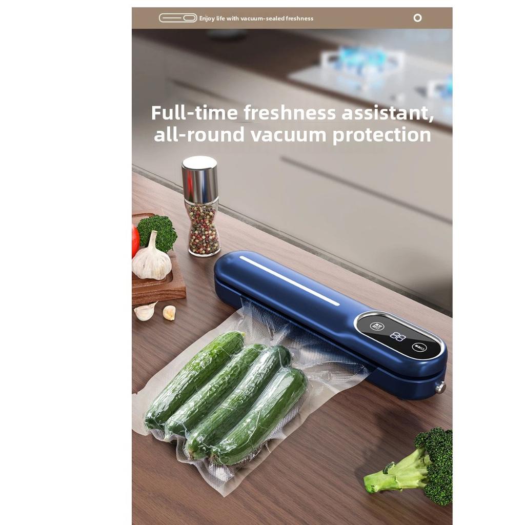 Household Mini Automatic Continuous Vacuum Sealer All‑in‑one Kitchen Food Sealing Machine
