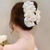 Pinza per Capelli da Donna Decorazione in Tessuto Multistrato Colore Solido Artiglio Forte Antiscivolo Decorazione Capelli Organizzazione Strumento per Acconciatura da Donna