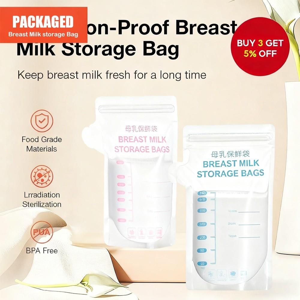 Save Space Breastmilk Storage Bags 100ml/150ml/200ml/250ml Breastfeeding Bags Breastfeeding Use