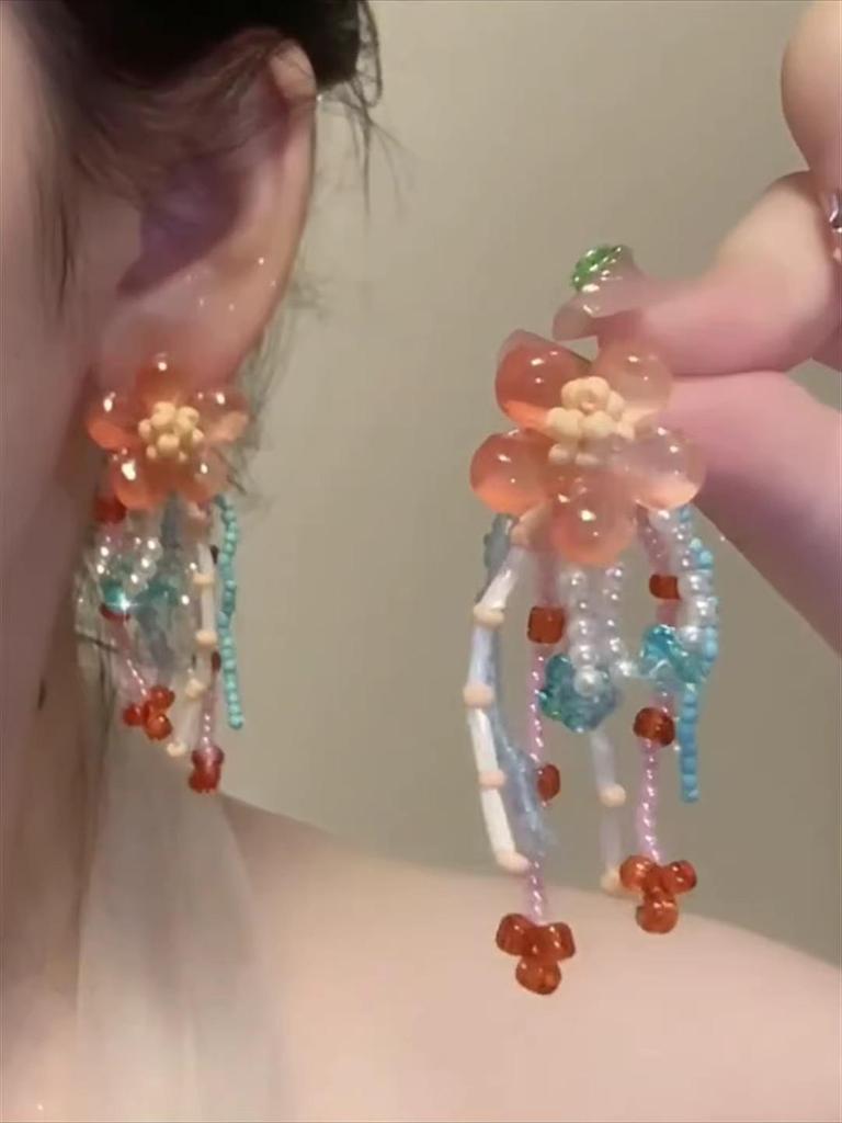 Super Glitzernde Zirkon Quastenohrringe - Vintage Koreanischer Influencer Stil 2025 Trend