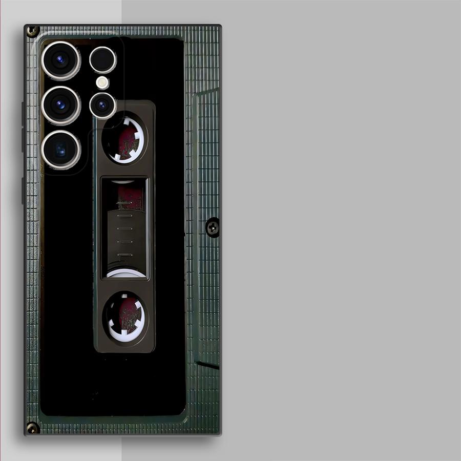 Case for Samsung Galaxy S26 S24 Plus S10 S9 S23 S25 Ultra S21 FE Note 20 Ultra 8 9 10 S20 Funda Phone Cover Vintage Cassette