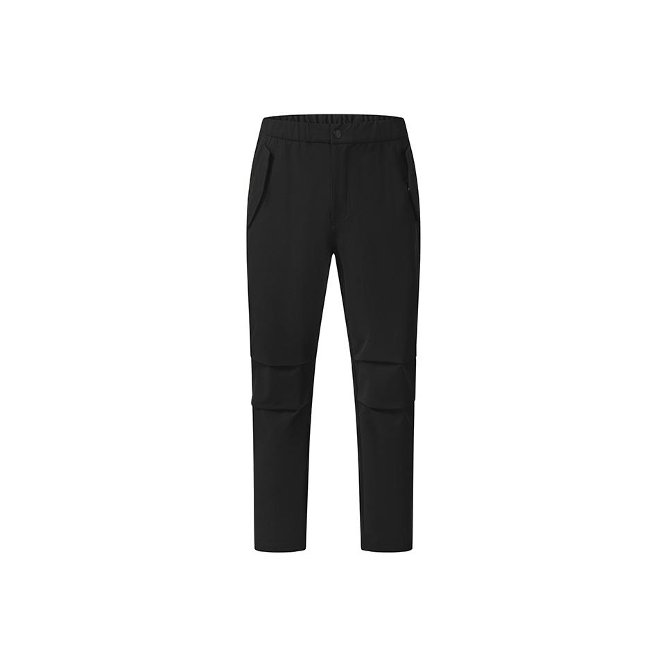 Fila Urban Explore Classic Minimalist Solid Color Fashion Casual Sports Outdoor Water-Resistant Versatile Comfortable Woven Long Pants A11M548803FBK