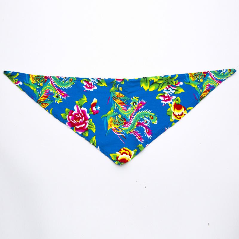 Trendy Floral Triangle Scarf for Men & Women - Outdoor Cycling, Sports, Hip-Hop Style