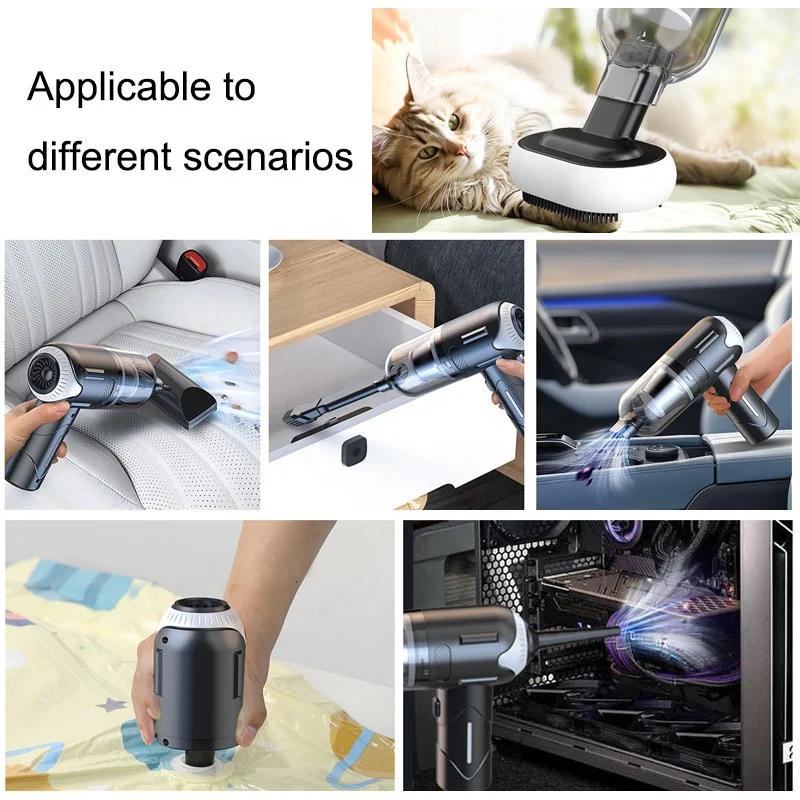 Pro-Grade 39000Pa Pet Hair Vacuum Wireless Rechargeable Grooming Tool for Cats Dogs with Anti-Tangle Tech Household Car Use
