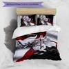 Cross Templars Knight 3pcs Bedding Set Duvet Cover Closure Includes 1 Duvet Cover & 2 Pillowcases for All Seasons Bedroom Home Dorm Decor