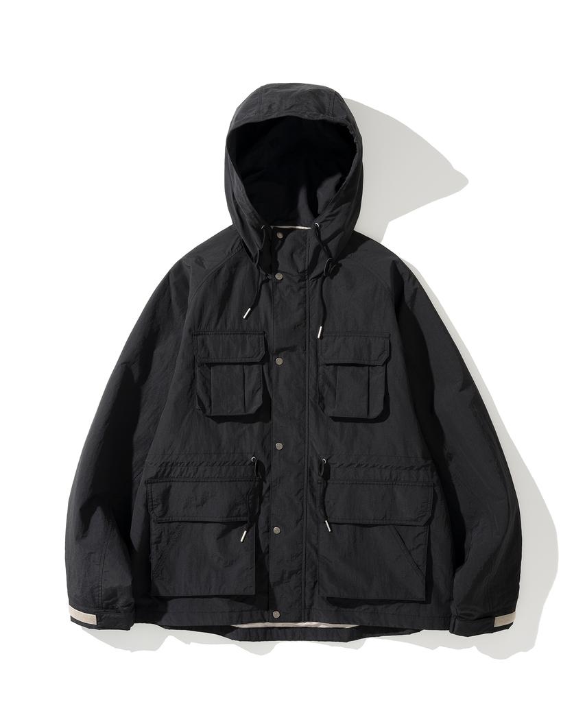 Uniform Bridge Pocket Mountain Parka Black