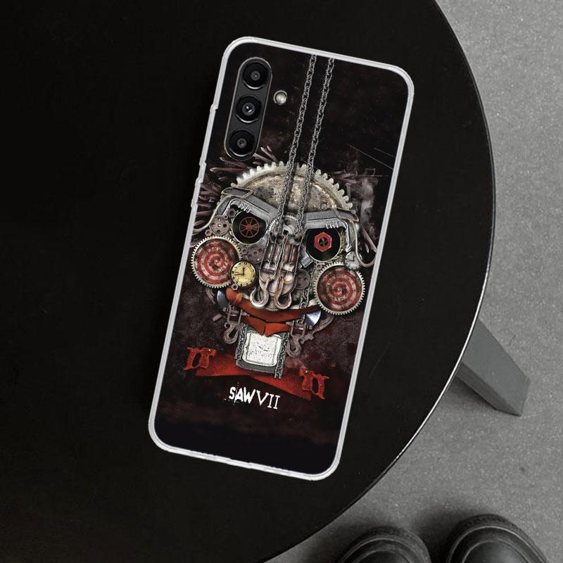 The Jigsaw Killer Horror Phone Case Cover for Samsung Galaxy A17 A16 A26 A36 A56 A57 A37 A15 A25 A35 A55 A14 A24 A34 A54 A13 A23