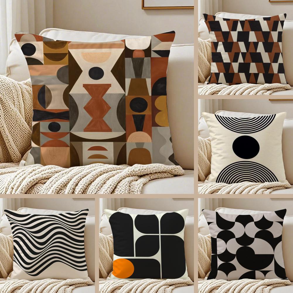Minimal Modern Art RReduced Geometry Cushion Cover Pillowcase Antidustmite living Room Sofa Decor Cushion Room