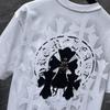 8929 CHROME HEARTS 2026 Summer New High Quality Cotton Round Neck Loose Large Size Men's and Women's T-shirt Couple T-shirt
