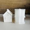 Christmas Silicone House Molds 3D House Shape Candle Mould Christmas Silicone Molds Reusable Resin Molds Non-Stick Plaster Soap